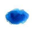 Modern blue watercolor splash brush stroke design vector